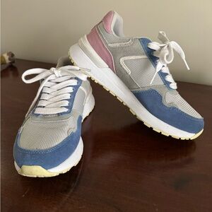 KURU Women's Sneakers in Blue, Gray & Pink